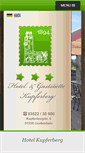 Mobile Screenshot of hotel-kupferberg.de